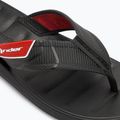 Herren RIDER Free Mix Zehensteg Flip Flops schwarz/rot 7