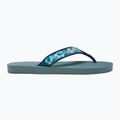 Herren Havaianas Surf Material silber/blau Pantoletten 2