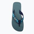 Herren Havaianas Surf Material silber/blau Pantoletten 6