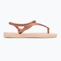 Damen Havaianas Flash Urban Ballett rosa / golden erröten Sandalen 2