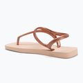 Damen Havaianas Flash Urban Ballett rosa / golden erröten Sandalen 3