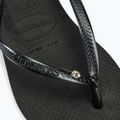 Havaianas Slim Crystal Sw II Damen Flip Flops schwarz 7