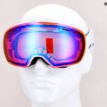 Skibrille Alpina Granby Q-Lite white gloss/blue sph 10