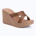 Damen-Pantoletten Ipanema High Fashion II Slide brown/glitter/pink