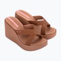 Damen-Pantoletten Ipanema High Fashion II Slide brown/glitter/pink