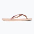Damen Havaianas Slim Glitter II Flip Flops Ballett rosa / golden erröten 2