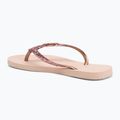 Damen Havaianas Slim Glitter II Flip Flops Ballett rosa / golden erröten 3