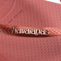 Havaianas Damen Square Logo Metallic mahagonifarben Flip Flops 12