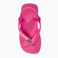 Havaianas Baby Brasil Logo II rosa flux / weiße Sandalen 6