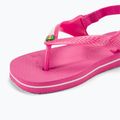 Havaianas Baby Brasil Logo II rosa flux / weiße Sandalen 8