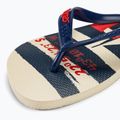 Havaianas Top Nautical Flip Flops beige Stroh / marineblau / rubinrot 7