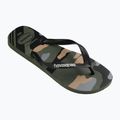 Herren Havaianas Top Camu grün oliv / schwarz Flip Flops 8