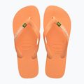 Havaianas Brasil Logo Pfirsich Flip Flops 10