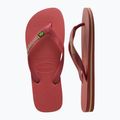 Havaianas Brasil Logo Flip Flops pau brasil 11