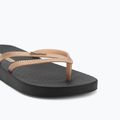 Damen Ipanema Bossa Soft V schwarz/gold Flip Flops 7