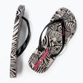 Ipanema Animal Print VI beige/schwarz/rosa Damen-Flip-Flops 3