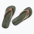 Ipanema Comfy grün/goldene Damen Flip Flops 3