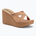 Damen Flip-Flops Ipanema High Fashion II Slide beige/glitter beige/grün