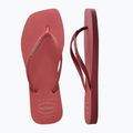 Havaianas Square Logo Flip Flops für Frauen Pop Up pau brasil 11