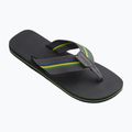 Herren Havaianas Urban Brasil neue graphitfarbene Flip Flops 8