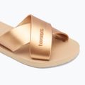 Havaianas Aqua Metallic goldene Damen Flip-Flops 7