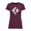 Damen Kletter-T-Shirt Black Diamond Chalked Up lila AP7300525016LRG1 4