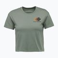 Frauen Black Diamond Faded Crop lorbeergrünes T-shirt 4