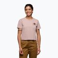 Frauen Black Diamond Faded Crop blass mauve T-shirt
