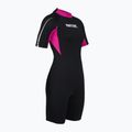 Damen Schwimm-Neoprenanzug SEAC Shorts Relax 2.2 mm black/pink
