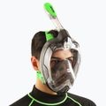 Vollgesichtsmaske zum Schnorcheln SEAC Magica grey clear/green lime 8