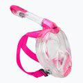 Vollgesichtsmaske zum Schnorcheln Kinder SEAC Magica black silicone/pink