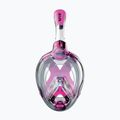 Vollgesichtsmaske zum Schnorcheln Kinder SEAC Magica black silicone/pink 2