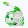 Vollgesichts-Schnorchelmaske für Kinder SEAC Libera lime transparent/lime
