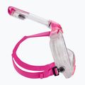 Vollgesichtsmaske zum Schnorcheln Kinder SEAC Libera pink transp./pink 3