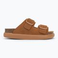 Damen Scholl Noelle Chunky Wildleder Flip-Flops cognac 2