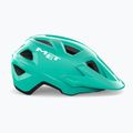 MET Eldar teal glänzender Fahrradhelm für Kinder 2