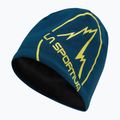 La Sportiva Circle Beanie sturmblau/limettengelb Wintermütze