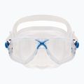 Cressi Marea + Gamma Tauchset Maske + Schnorchel blau/farblos DM1000052 2