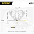 Cressi Nano Tauchmaske schwarz/schwarz/silber 5