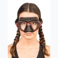 Cressi Zeus Tauchmaske schwarz/rot 7