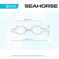 Cressi Seahorse grau/weiß/rosa Kinder-Schwimmbrille 8