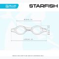 Cressi Starfish rot/azurblaue Kinder-Schwimmbrille 8