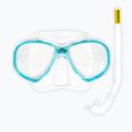 Schnorchelset Kinder Cressi Perla Jr + Minigringo clear/aquamarine 2