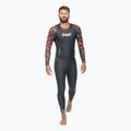 Cressi Kuwae 2/3/4 mm Herren Neoprenanzug schwarz/rot 3