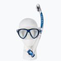 Cressi Schnorchelset Quantum Maske + Itaca Ultra Dry Schnorchel klar blau DM400020