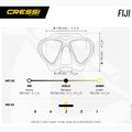 Cressi Fiji Tauchmaske schwarz/blau 6