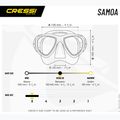 Cressi Samoa Tauchmaske klar/aquamarin 6
