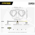 Cressi Samoa Tauchmaske schwarz/schwarz 6
