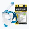 Vollgesichts-Schnorchelmaske Cressi Java Full Face clear/blue 8