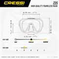 Cressi Z2 Small Tauchmaske gelb 3